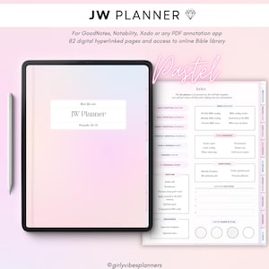 JW Digital Planner, JW Productivity Planner, JW Spiritual Routine