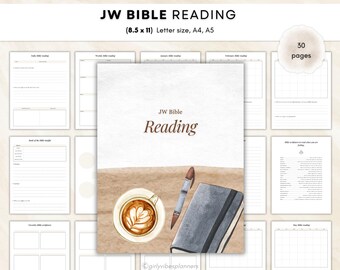 JW Bible Reading templates PDF for printing and Annotation app