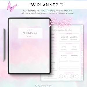 JW Digital Planner, JW Productivity Planner, JW Spiritual Routine