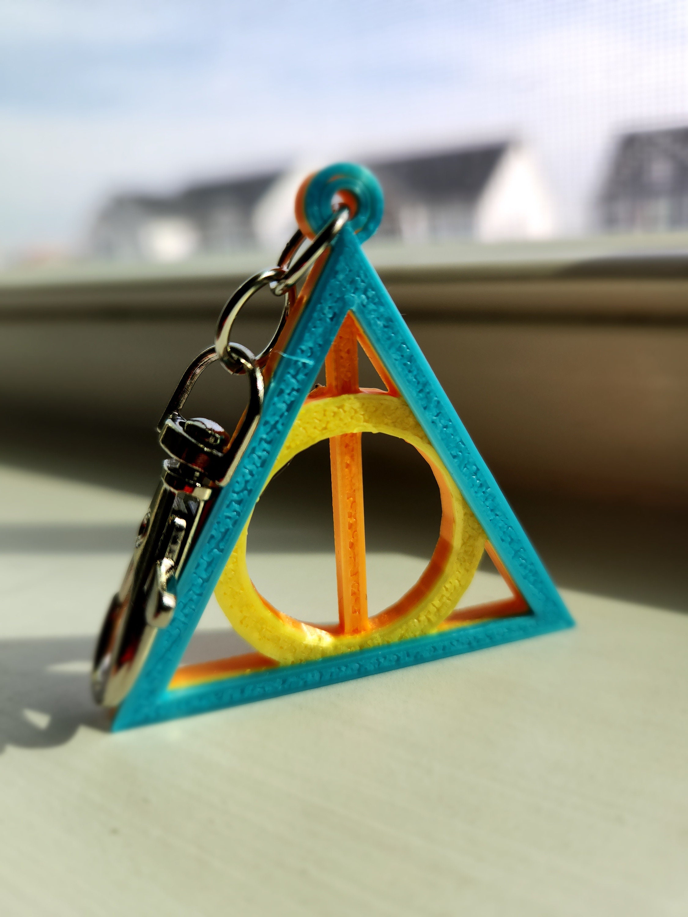 Deathly Hallows Keychain Etsy Canada