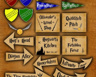 Wizard Party Decorations instant download