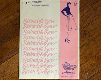 Vintage Stretch & Sew Pattern Women's Wrap Skirt  #405