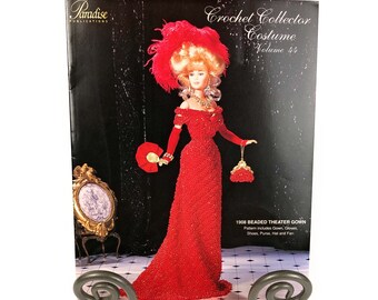 Crochet Collector Costume No 44 Paradise Publications 1908 Beaded Theater Gown