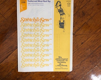 Stretch & Sew Women and Men's Tank Tops  #1100