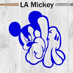 Mickey Mouse Los Angeles Dodgers Decal Sticker 