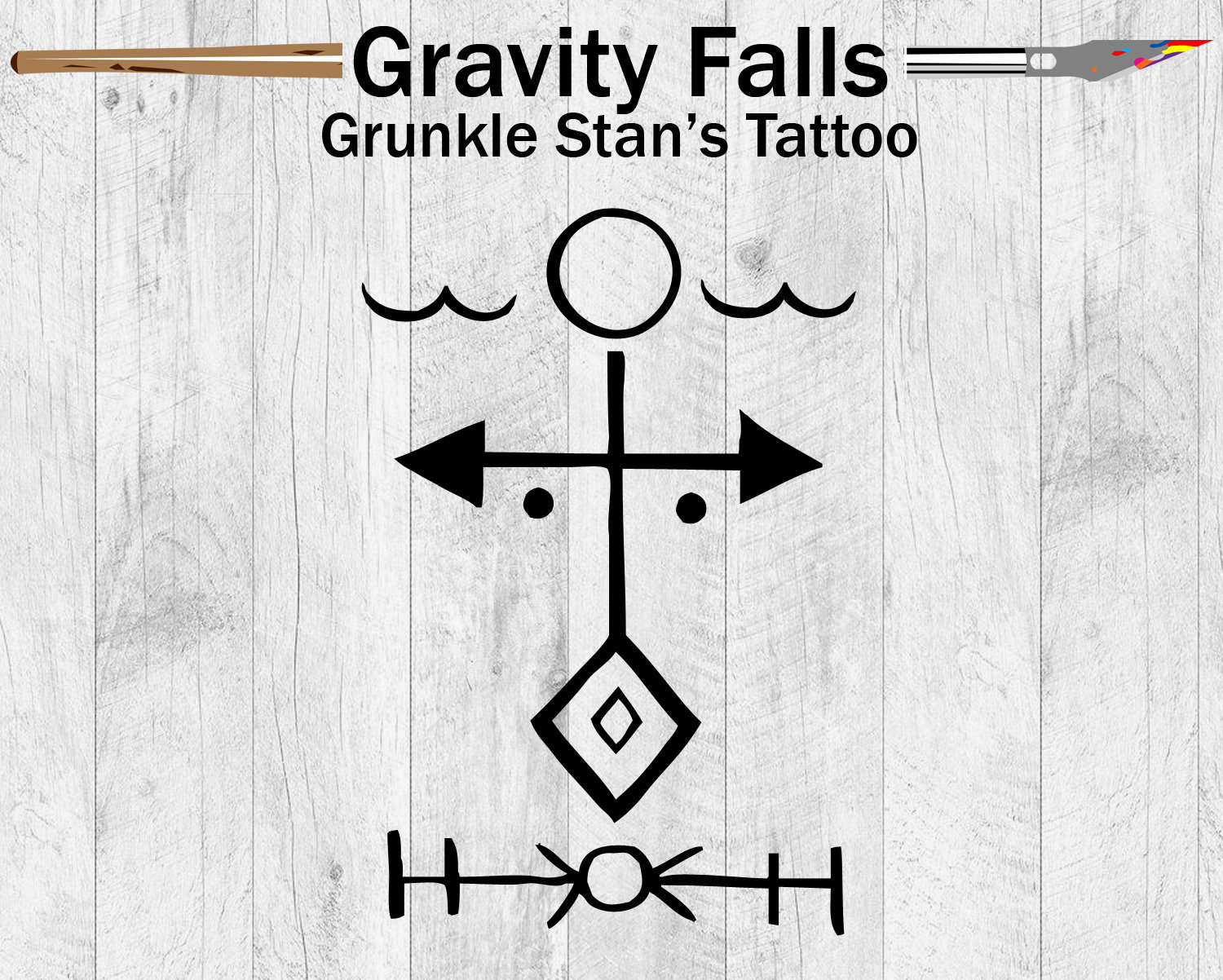 Locked loaded and sugarcoated  Got my first Gravity Falls Tattoo