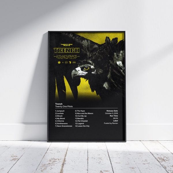 twenty one pilots - Trench Album Print A4/A3 | Wall Art | Home Decor | Poster | Music Gift