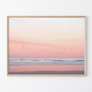 Stampa artistica di surf / Decorazione murale costiera incorniciata / Arte vintage della spiaggia californiana / San Diego / Coastal Chic / Nonna costiera / PGC7