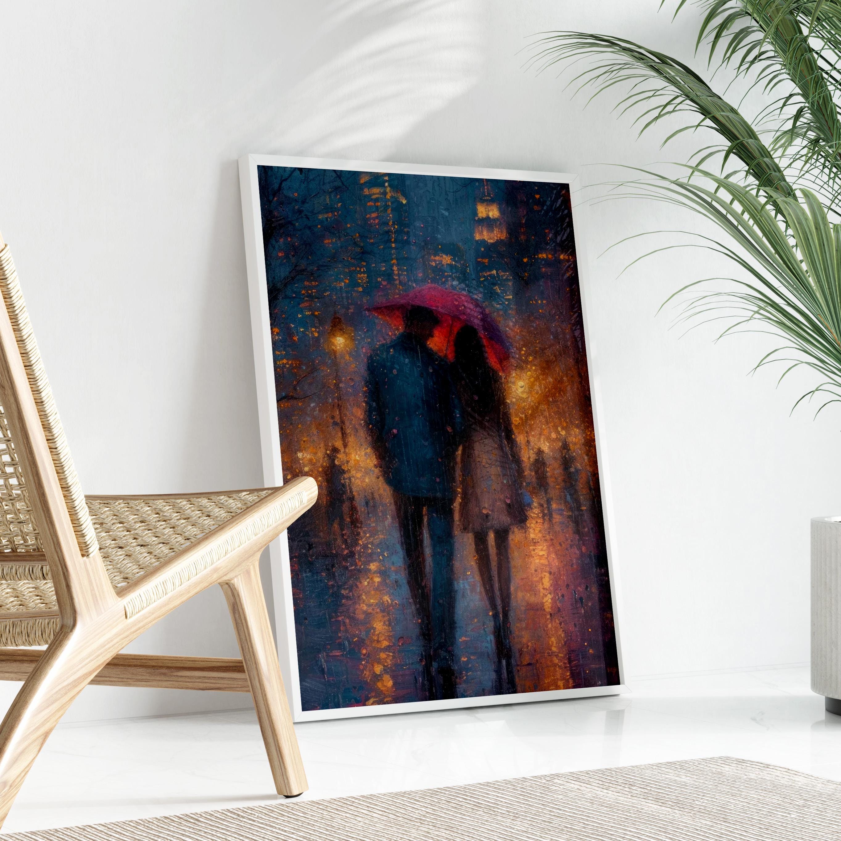 Rainy Day in New York Manhatten | the Upper East Side Oil Painting