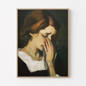 Funny Bathroom Interesting Smell Oil Painting Print | Decor Lady Classical Art Vintage Midcentury Print | Toilet Humor Amusing | FIS3