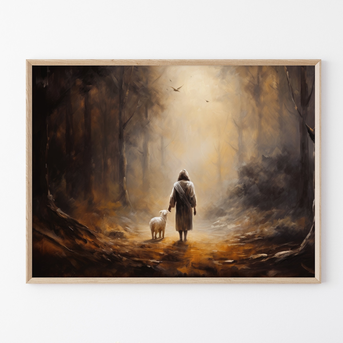 Lost Lamb Oil Painting Print | Jesus Running With Lost Lamb | Jesus Lamb of God | Jesus and Lamb No Words | Lost Sheep With Jesus | LLO2 - Etsy