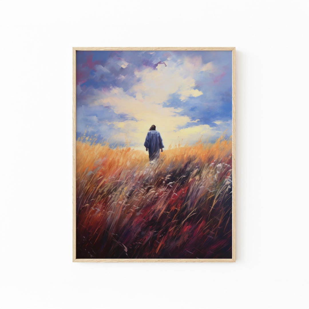 Jesus Verlässt Die 99 Gemälde | Herbst Wildblume | Verlorenes Schaf ...