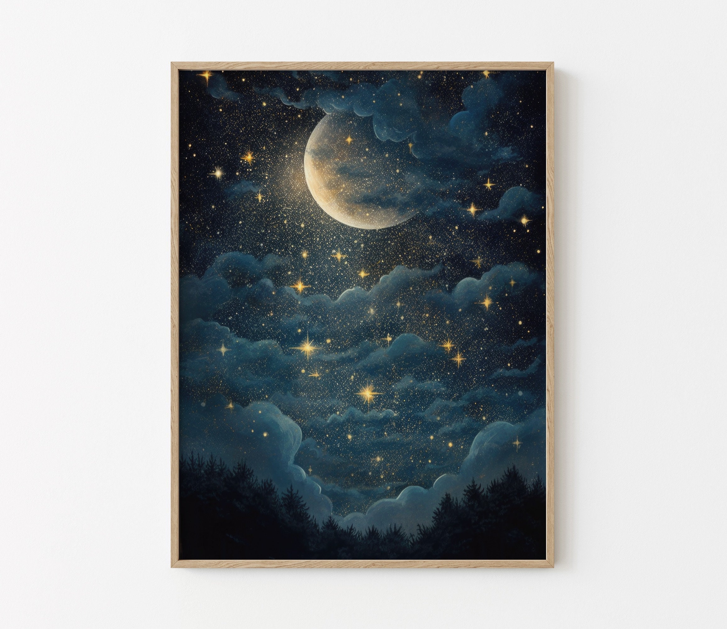 【アンソロポロジー】Midnight Eucalyptus Wall Art アート il_fullxfull.4731567199_jhpx.