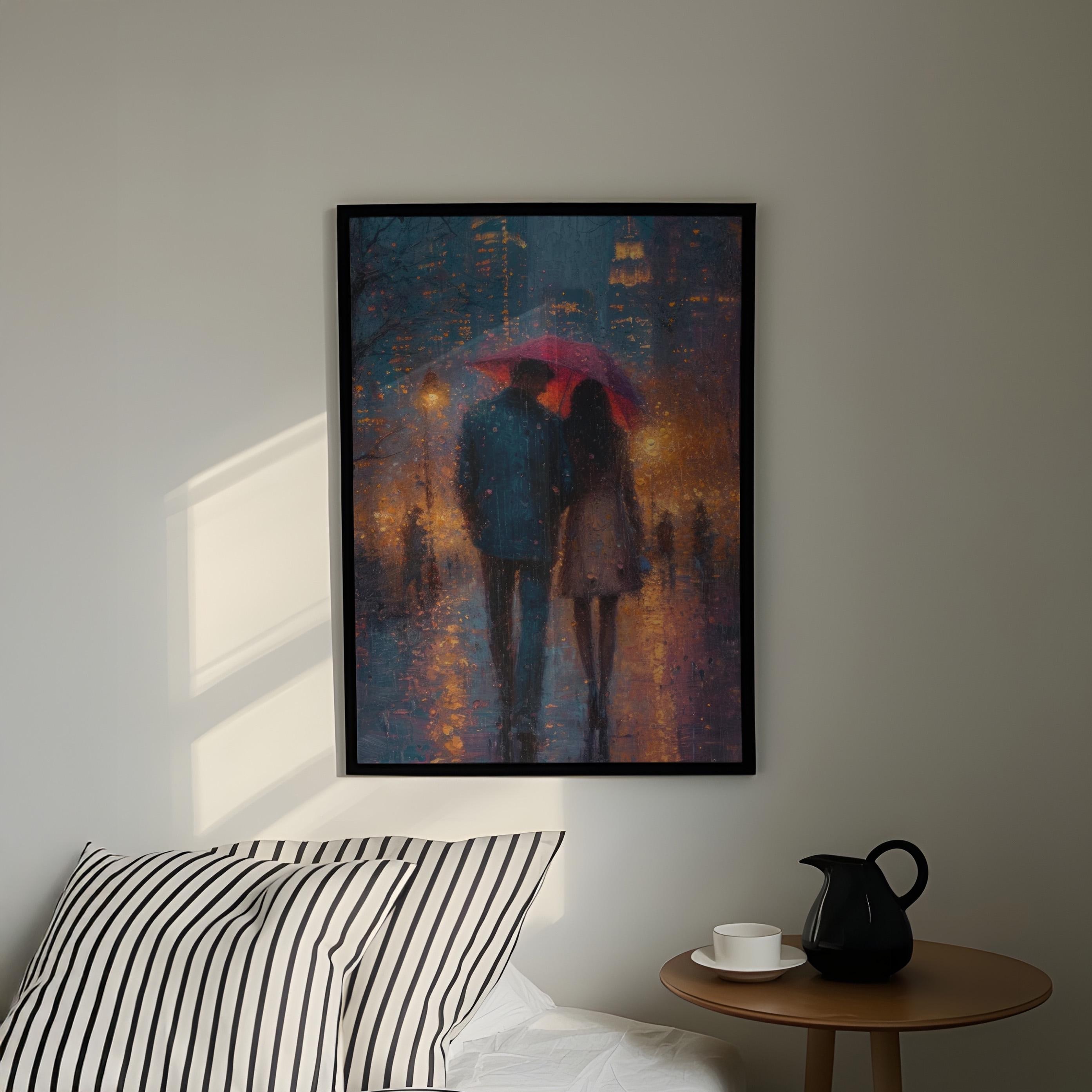 Rainy Day in New York Manhatten | the Upper East Side Oil Painting