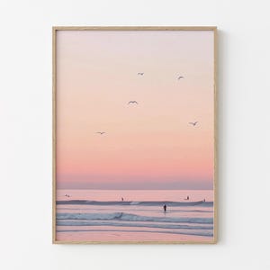 Fine Art Surf Print | Framed Coastal Wall Decor | Vintage California Beach Art | San Diego | Coastal Chic | Coastal Grandmother | PGC3