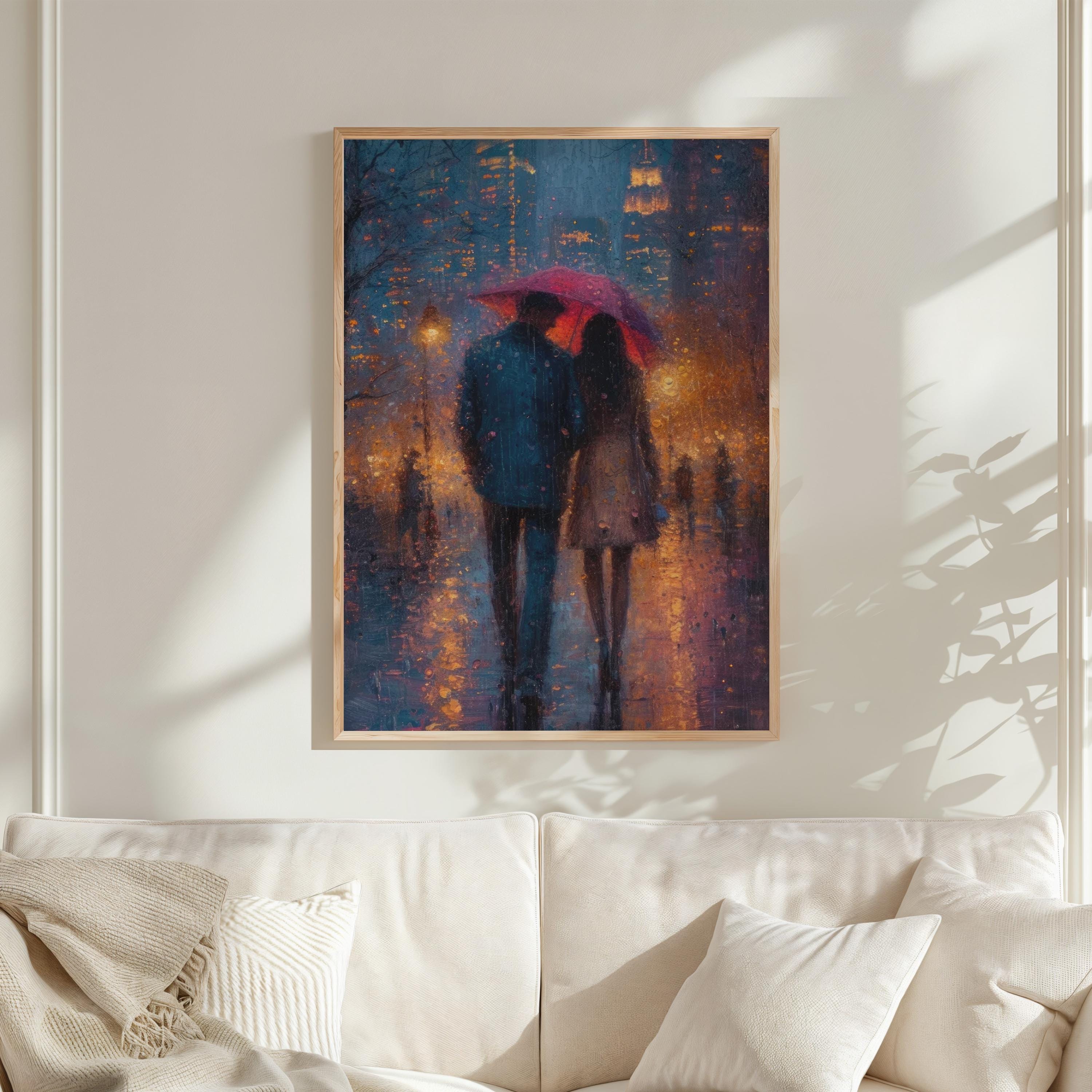 Rainy Day in New York Manhatten | the Upper East Side Oil Painting