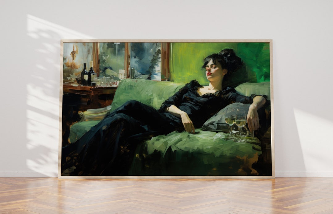 Decadent Young Woman After the Dance Still Life Woman - Etsy