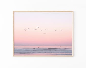 Fine Art Surf Print | Framed Coastal Wall Decor | Vintage California Beach Art | San Diego | Coastal Chic | PGC5