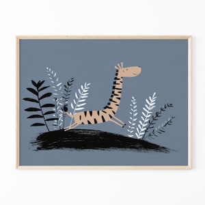 Safari Giraffe Illustration Prints | Boho Nursery Wall Art | Jungle animals | Nursery Art | Animal Nursery Decor | Animal Prints | GSN8