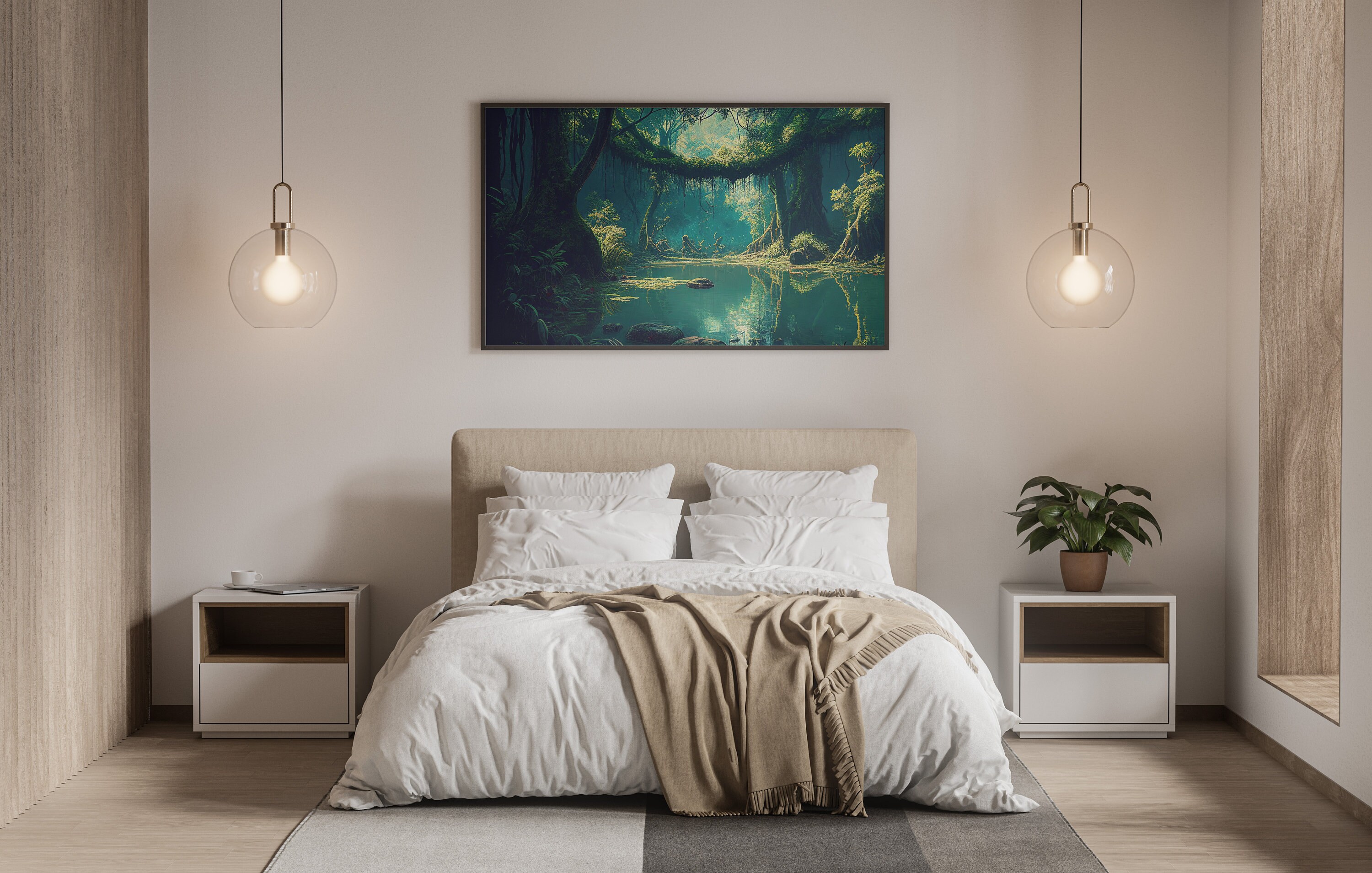 Amazon Rainforest Landscape Painting Artwork Gift for Nature - Etsy