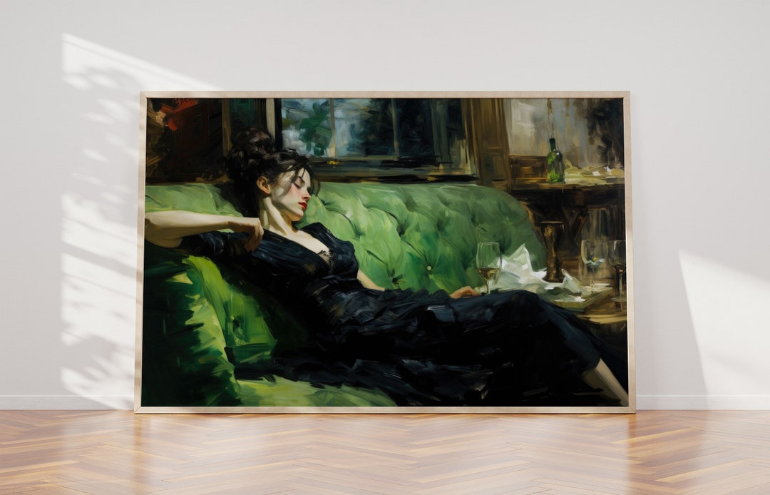 Decadent Young Woman After the Dance Still Life Woman - Etsy