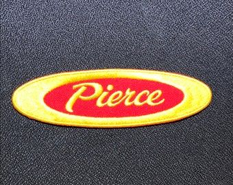 Pierce Yellow and Red Fire Apparatus Patch Md Va CalFire Ca Va Chicago Ohio Pa Ct NH Vt La New York FDNY Ma Mass New jersey NJ