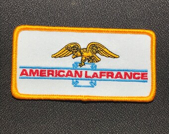 Distintivo azul e amarelo do Corpo de Bombeiros American LaFrance Md Va CalFire Ca Va Chicago Ohio Pa Ct NH Vt La New York FDNY Ma Mass