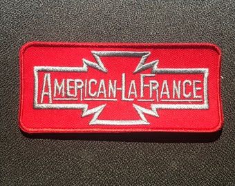 American LaFrance Rot und Grau feuer apparatur Patch Md Va CalFire Ca Va Chicago Ohio Pa Ct NH Vt La New York LDNY Ma Mass