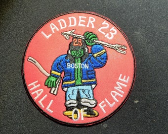 Boston Fire Dept Ladder 23 Hall of Flame Patch MA LDNY New York Fire