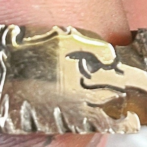 Eagle head Engraved handmade ring