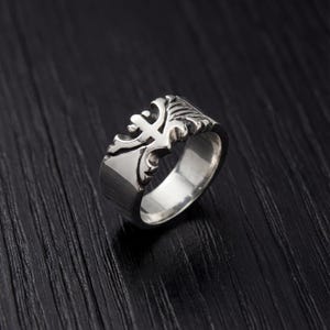 Porto Rico Frosch Coquisilver, Sterling Silber, Ring, einzigartiger handgemachter Schmuck, Geschenk für Sie/Ihn