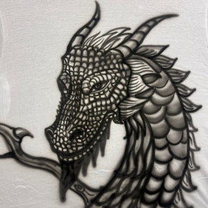 Drachen Airbrush T-Shirt