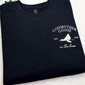 Sudadera personalizada bordada para madrina: Sudadera con capucha para madrina, regalo de bautizo