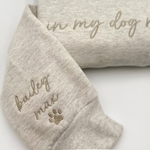 Custom Dog Mom Embroidered Sweatshirt on Etsy