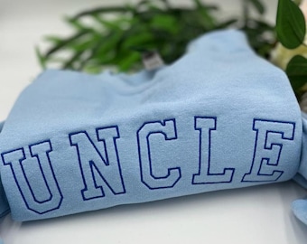Embroidered UNCLE Sweatshirt: Unisex Family Apparel