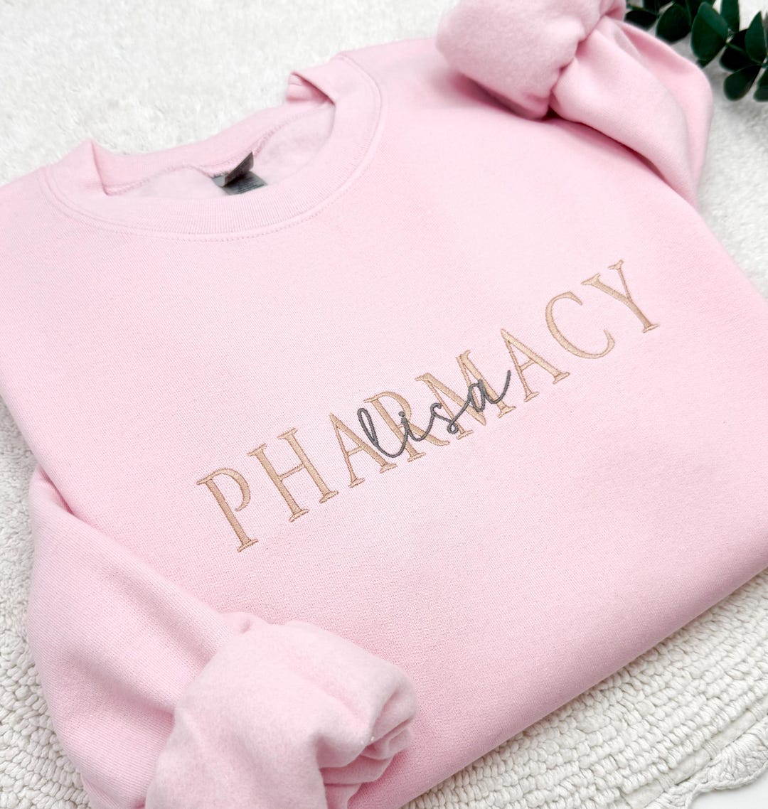 Embroidered Custom Pharmacy Sweatshirt: Personalized Medical Pullover ...