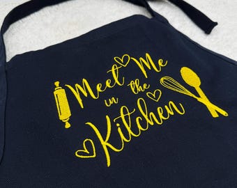 Custom Embroidered Youth Apron: Adjustable Kids Chef Apron Gift