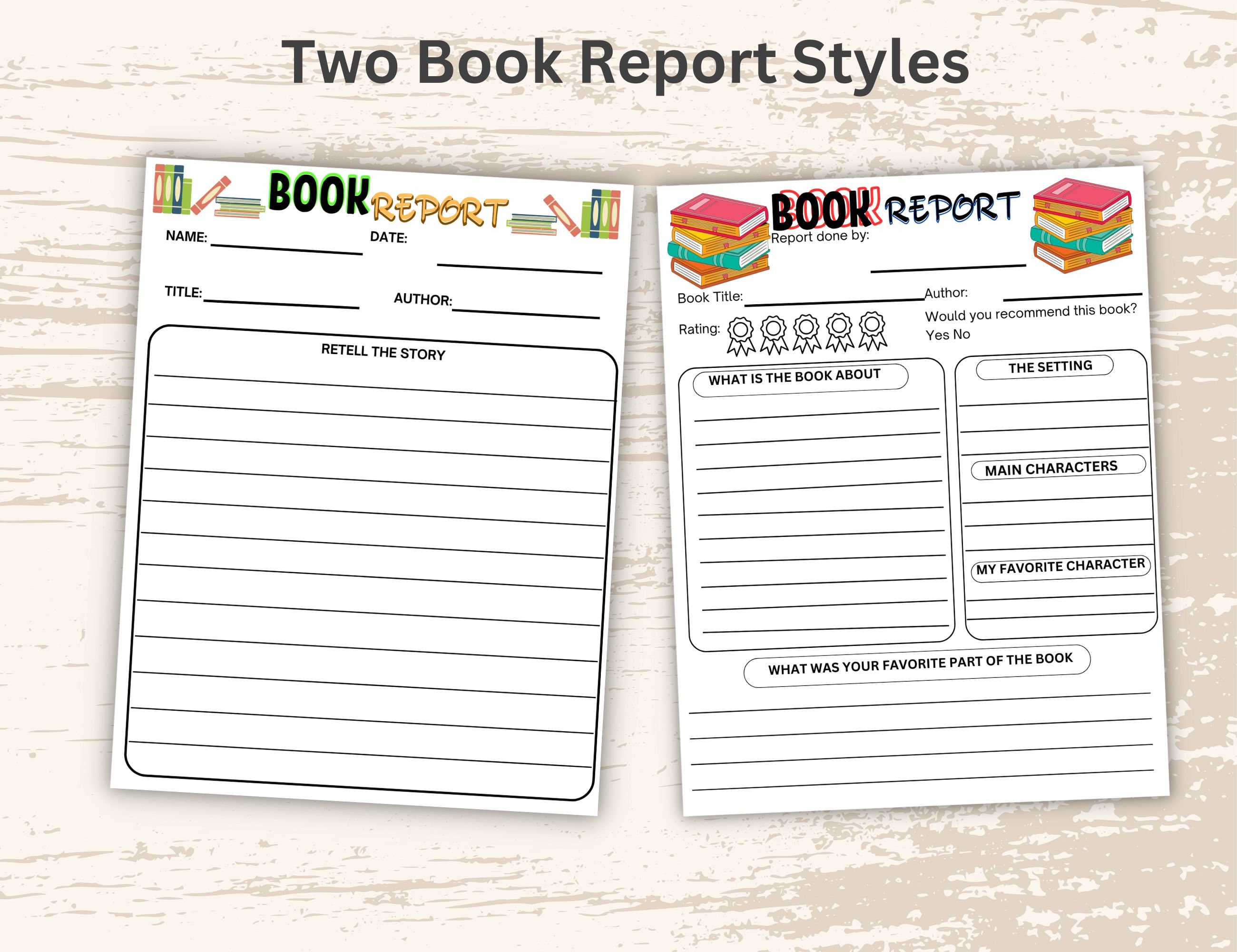 Kids Reading Printable, Kids Reading Log, Kids Book Report, Summer Reading, Kids Worksheet, Kids ...