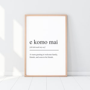 E Komo Mai Sign - Etsy