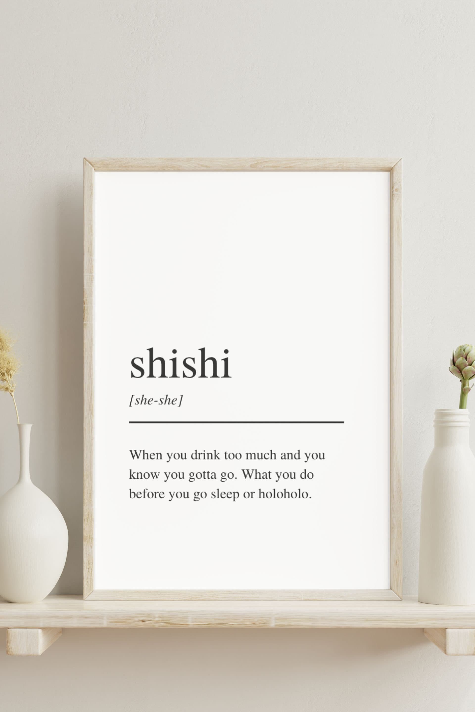 Shishi Definition Print, Hawaiian Wall Art (digital Download) - Etsy
