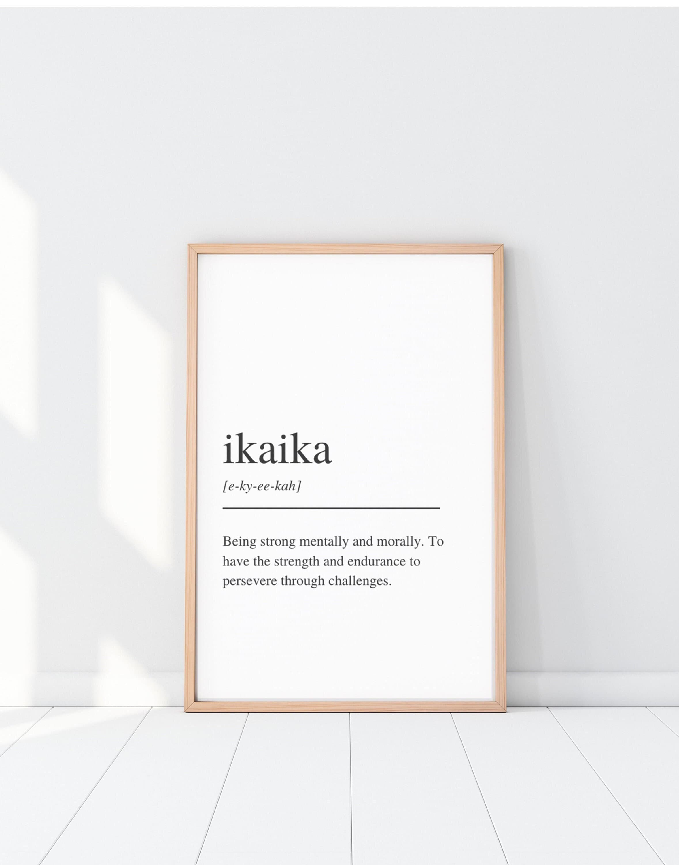 Ikaika Definition Print, Hawaiian Wall Art (digital Download) - Etsy