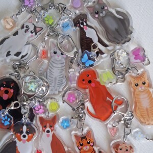 Australian Cattle Dog Epoxy Keychain: Double-Sided Aussie Cattle Dog Design, Bag Charm image 12
