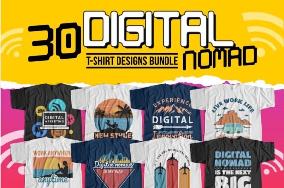 digital nomad t shirt