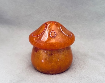 Pilz-Aufbewahrungs-Schmuckschachtel - Rustikale Orange