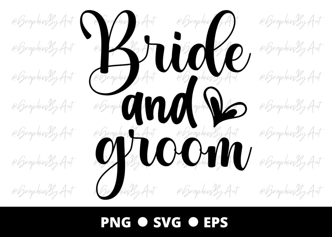 Bride & Groom PNG EPS SVG Wedding Png Wedding Eps Wedding - Etsy Canada