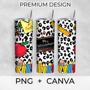 Teacher Tumbler PNG, Editable Tumbler Template, Teacher PNG, Teacher Tumbler 20oz Skinny Tumbler Wrap PNG Teacher Sublimation Tumbler Design