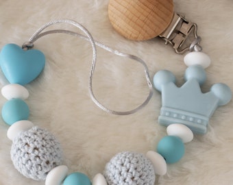 Schnullerkette für Babys. Schnullerclip für Babys.