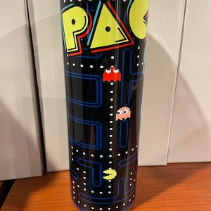 Pac man Pacman Midway arcade 20oz insulated stainless steel tumbler