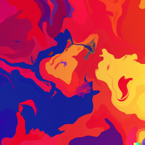 Abstract Digital Art Print Etsy