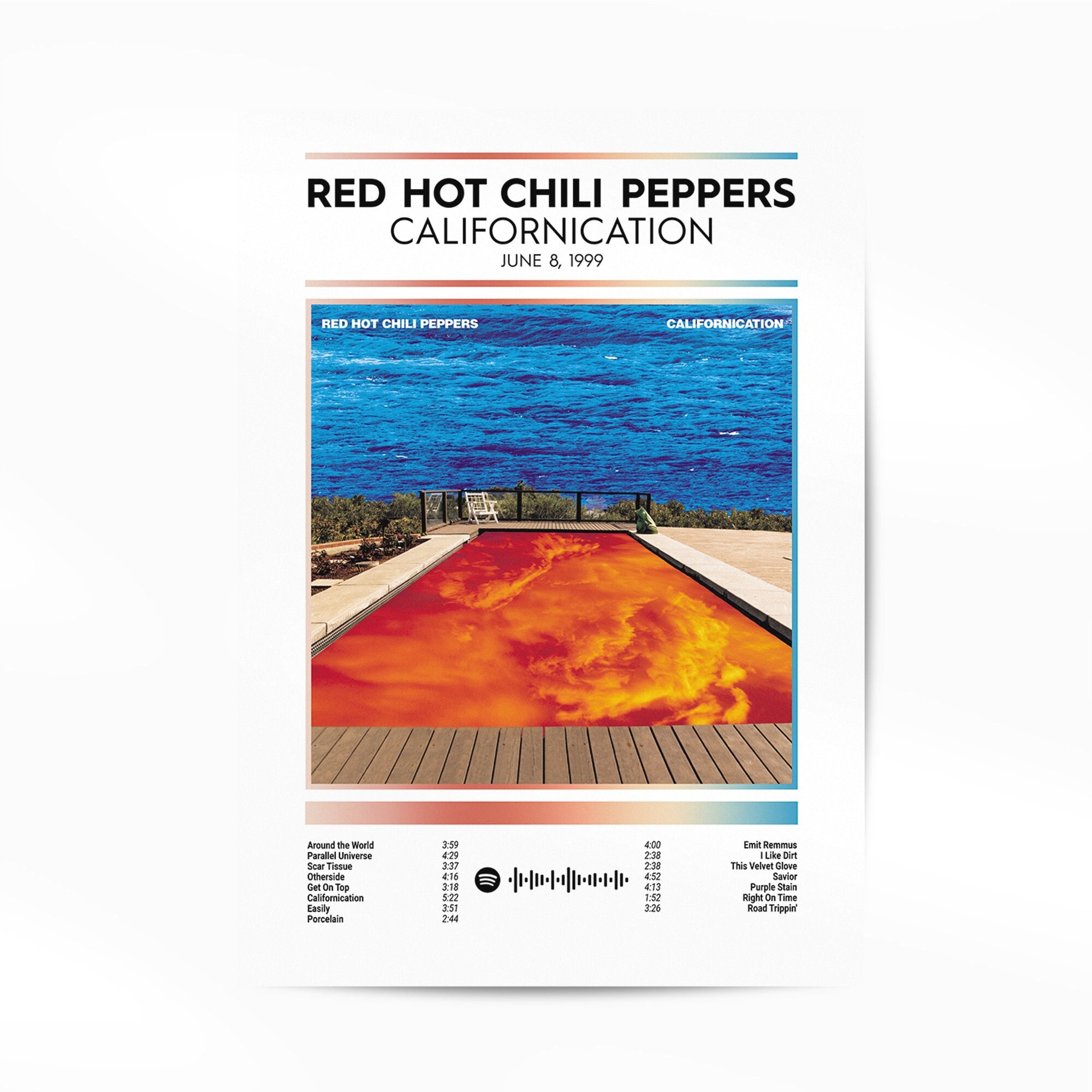 Red Hot Chili Peppers Poster Californication Poster Red Hot Chili